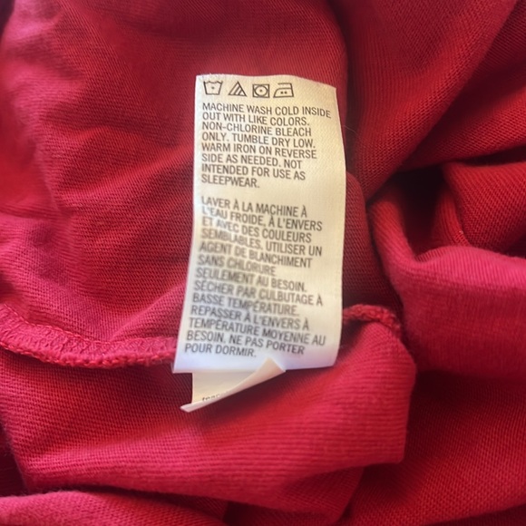 Tea Collection girl dress berry red white floral bird long sleeve 12 to 18 mo - Picture 7 of 7